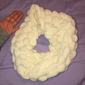 Cream/white colored scarf